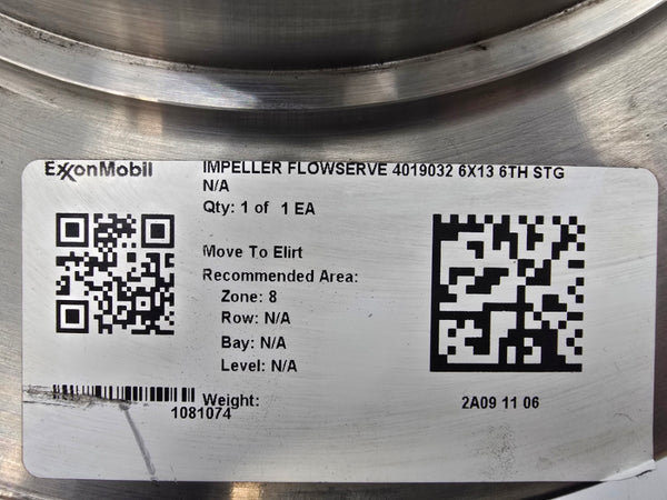 IMPELLER 4019032 1081074 48944473G 6X13 NSNP