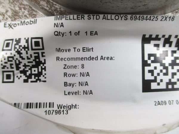 IMPELLER 69494-425 1079613 A01-2588 2X16 NSNP