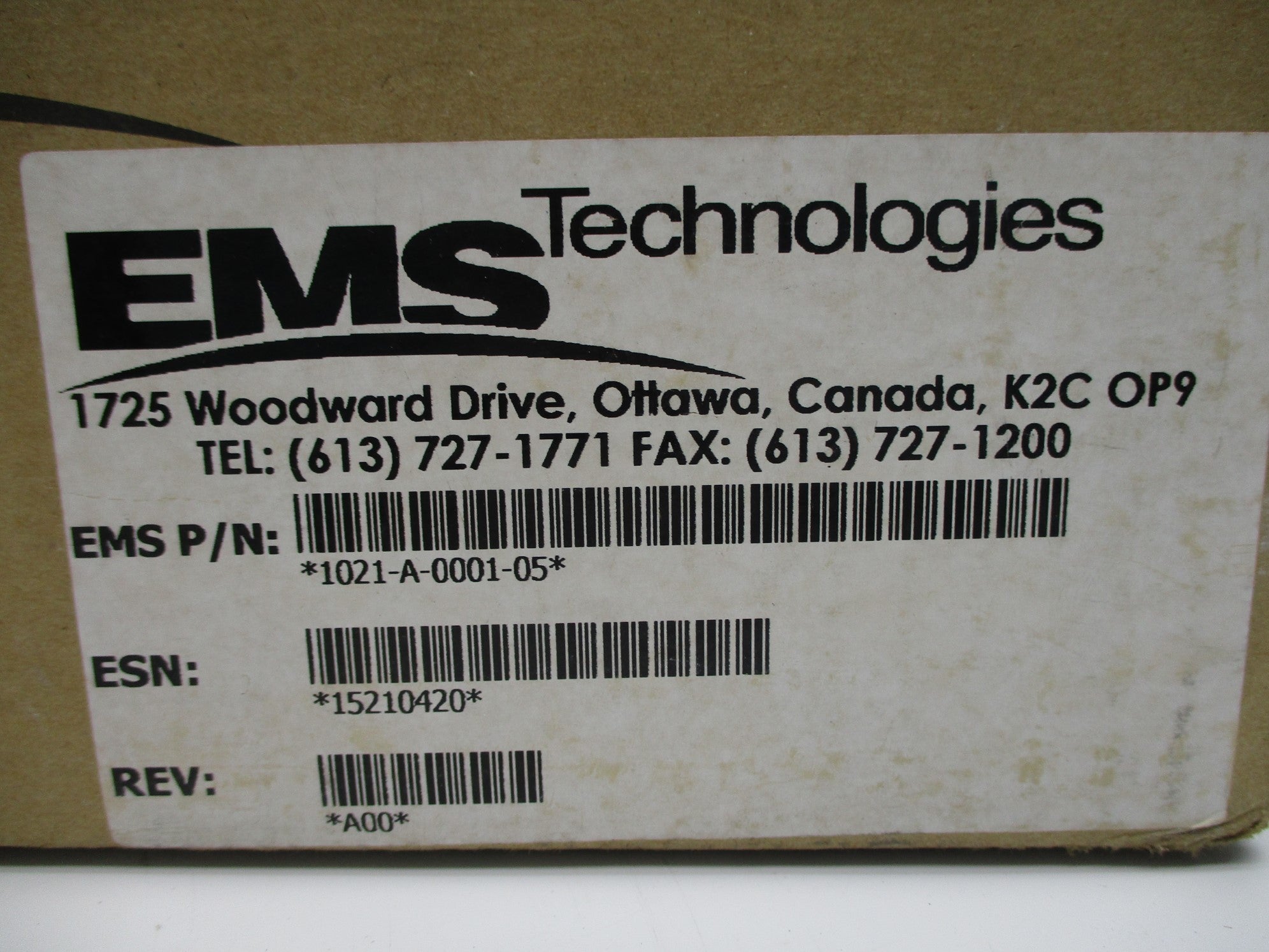 EMS TECHNOLOGIES 1021-A-0001-05 NSMP