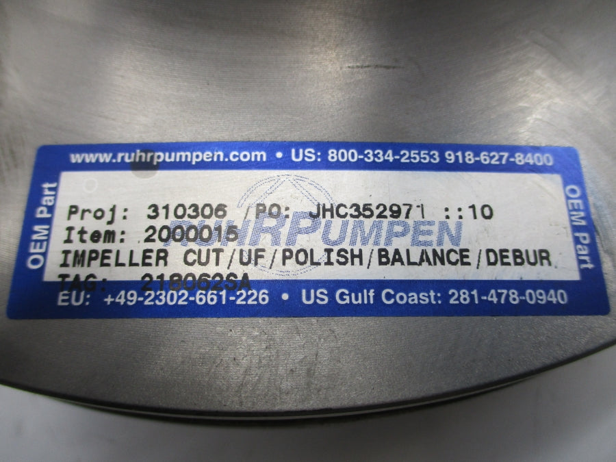 IMPELLER 218102SA 1080705 305376 3X4X10 NSNP
