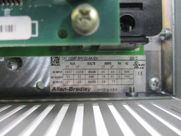 ALLEN BRADLEY 1336F-BRF20-AA-EN SER. C 380/480VAC 4.6/4.8A NSNP
