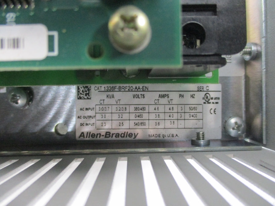ALLEN BRADLEY 1336F-BRF20-AA-EN SER. C 380/480VAC 4.6/4.8A NSNP
