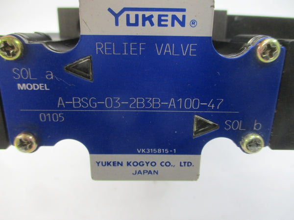 YUKEN A-BSG-03-2B3B-A100-47 ST797-40 UNMP