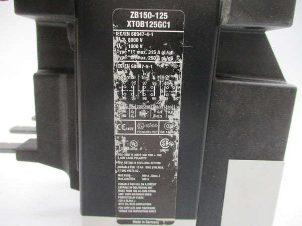 EATON XTOB125GC1 600VAC 95-125A NSMP