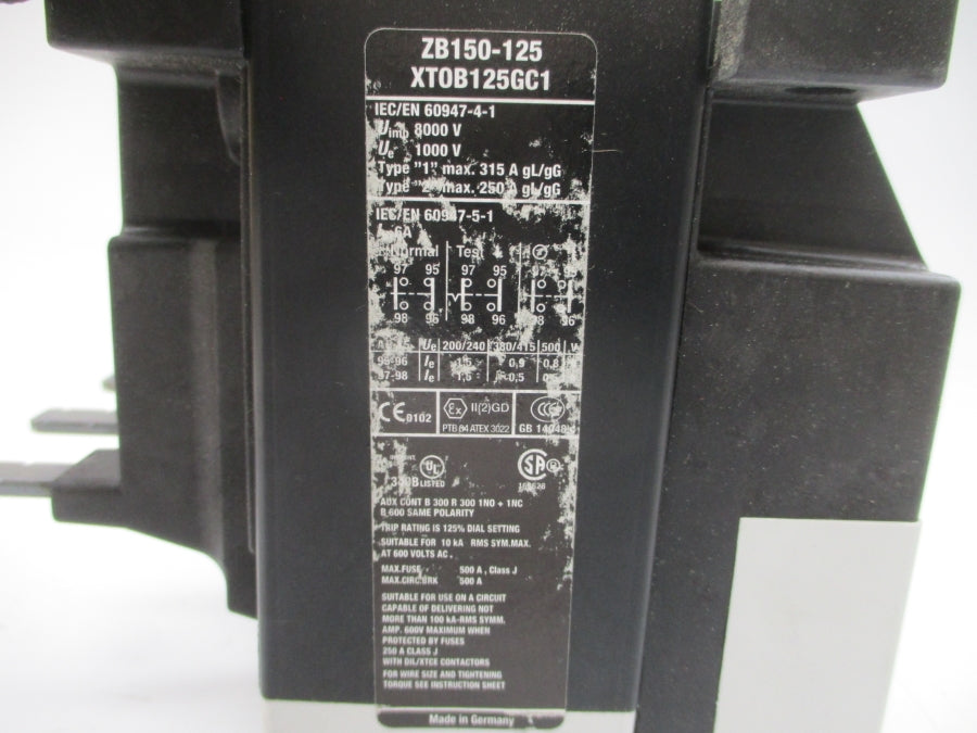 EATON XTOB125GC1 600VAC 95-125A NSMP
