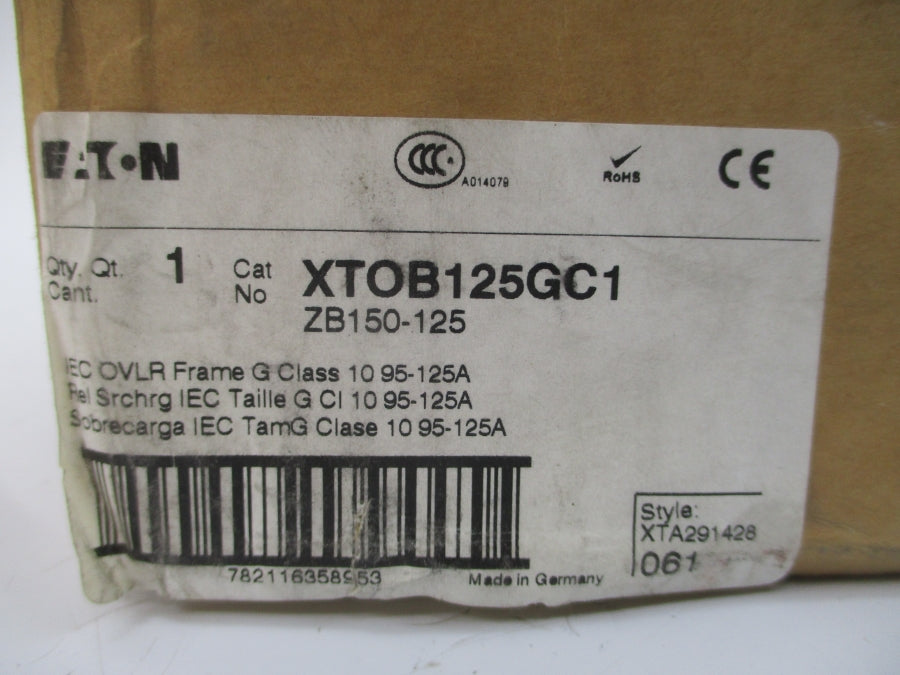 EATON XTOB125GC1 600VAC 95-125A NSMP