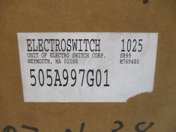 ELECTROSWITCH 505A997G01 300VAC 20A NSMP
