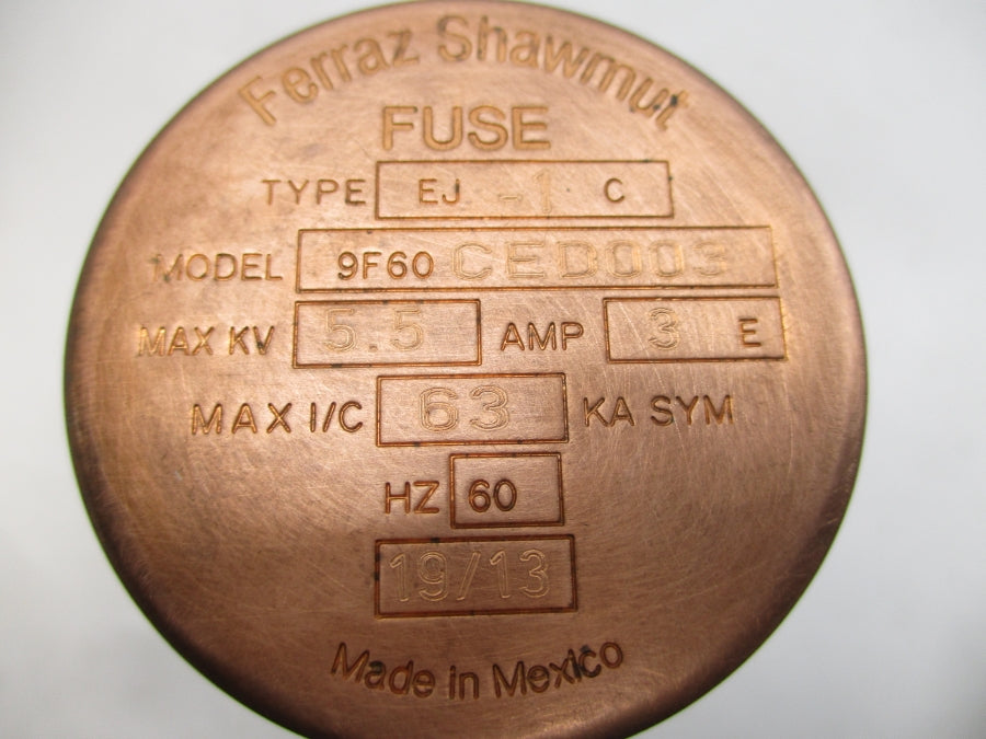 FERRAZ SHAWMUT 9F60CED003 EJ-1 3EA NSMP