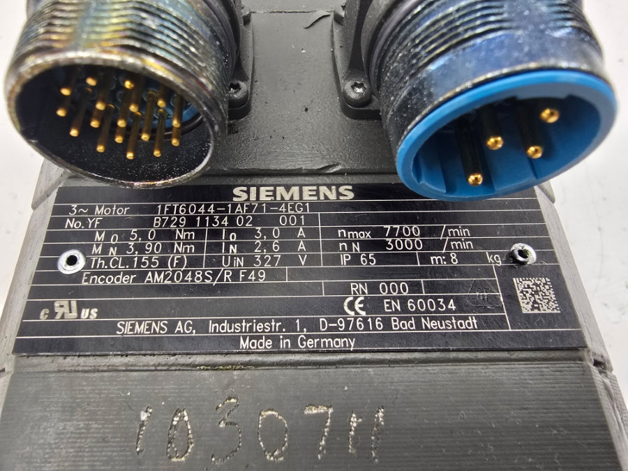 SIEMENS 1FT6044-1AF71-4EG1 327V 2.6/3.0A NSNP