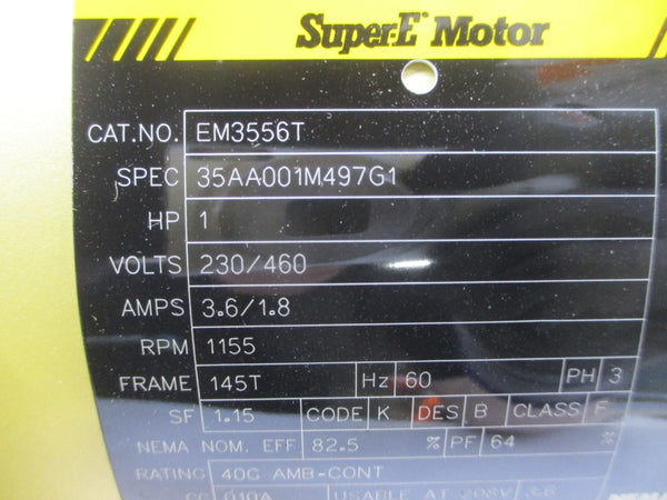 BALDOR EM3556T 35AA001M497G1 230/460V 3.6/1.8A NSNP