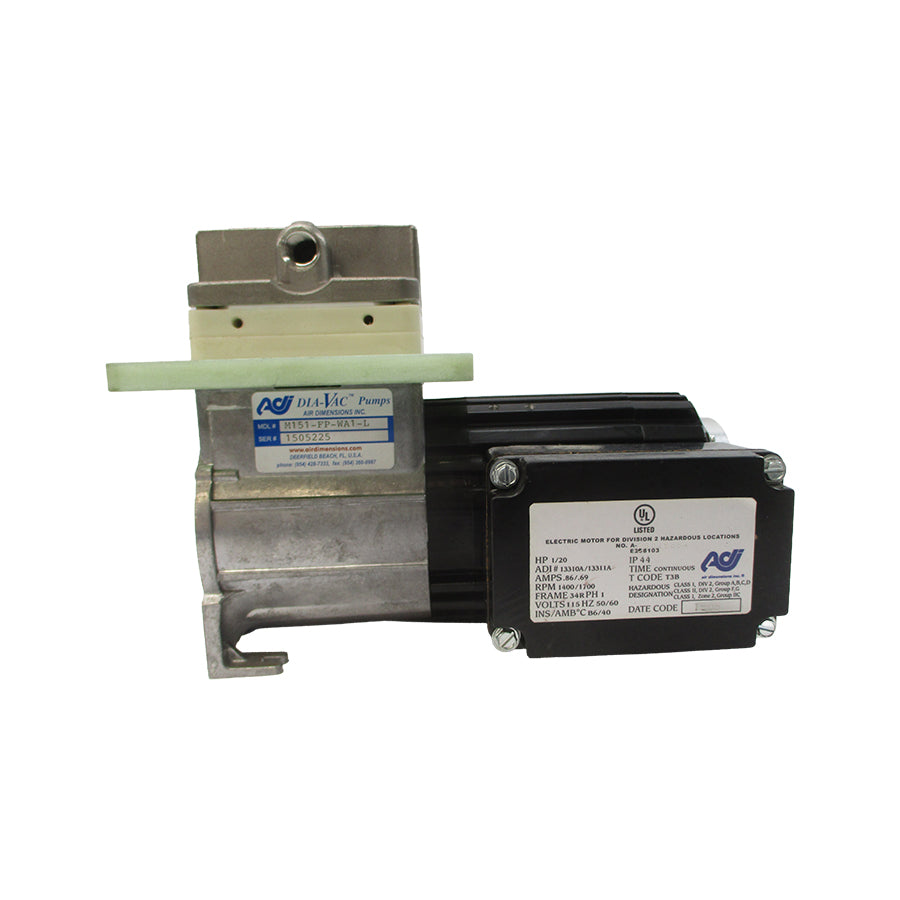 AIR DIMENSIONS M151-FP-WA1-L 34R6BECI 115/230V .89/.69A NSNP