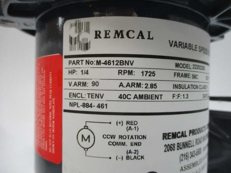 REMCAL PRODUCTS M-4612BNV 22252200 90V 2.85A NSMP