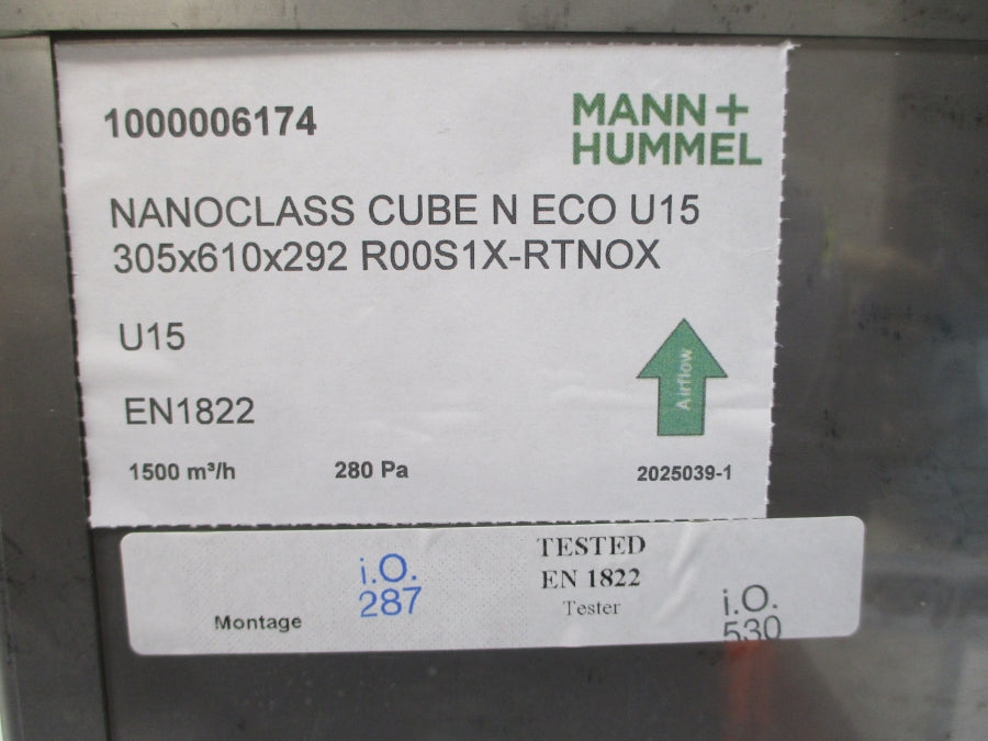 MANN+HUMMEL 1000006174 U15 EN1822 R00S1X-RTNOX 305X610X292 NSMP