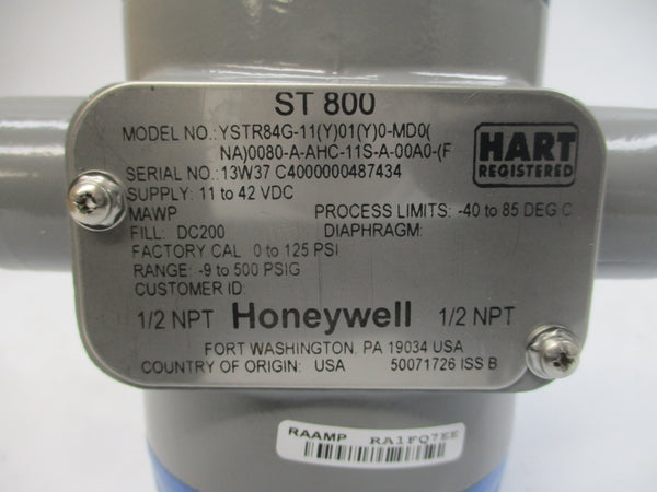 HONEYWELL YSTR84G-11(Y)01(Y)0-MD0(NA)0080-A-AHC-11S-A-00A0-(FX)-0000 STR800 NSMP