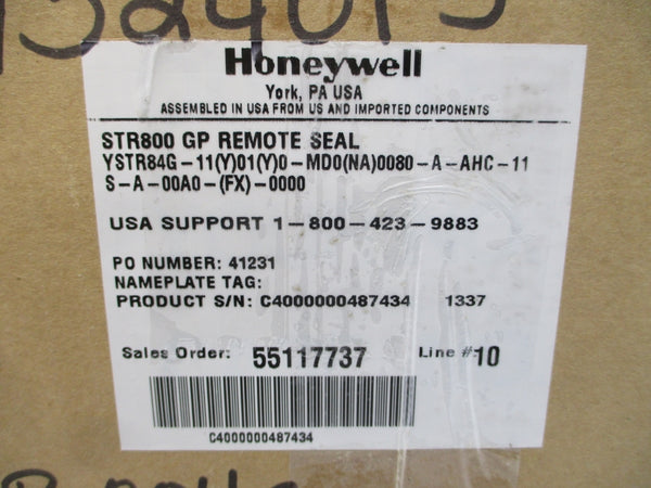 HONEYWELL YSTR84G-11(Y)01(Y)0-MD0(NA)0080-A-AHC-11S-A-00A0-(FX)-0000 STR800 NSMP