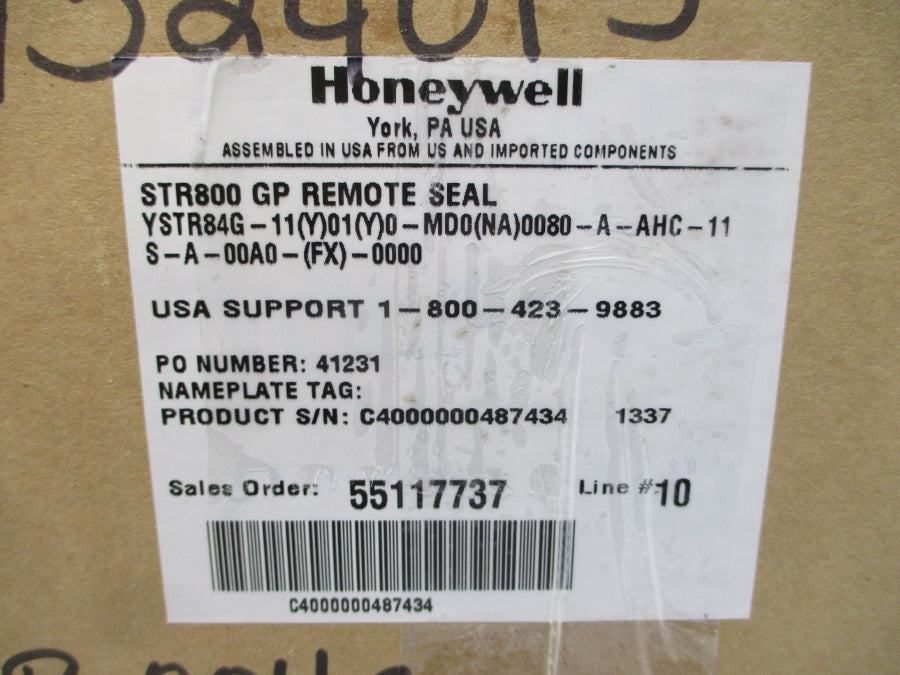 HONEYWELL YSTR84G-11(Y)01(Y)0-MD0(NA)0080-A-AHC-11S-A-00A0-(FX)-0000 STR800 NSMP