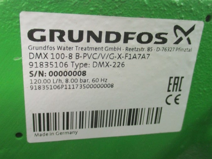 GRUNDFOS 91835106 DMX 100-8 NSNP