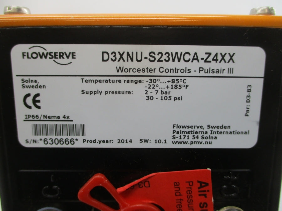 FLOWSERVE D3XNU-S23WCA-Z4XX CPT4446PMSWA30R4 120PSI 2" NSNP