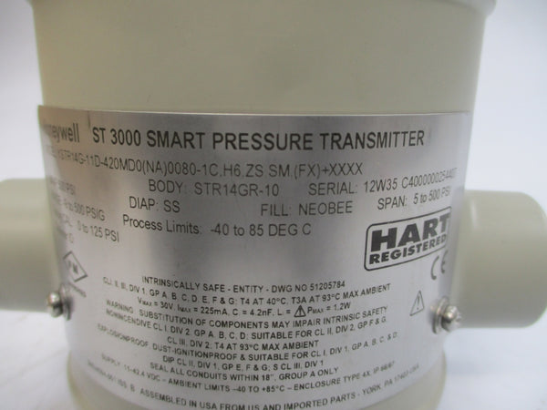 HONEYWELL YSTR14G-11D-420MD0(NA)0080-1C,H6.ZS.SM,(FX)+XXXX ST3000 NSMP
