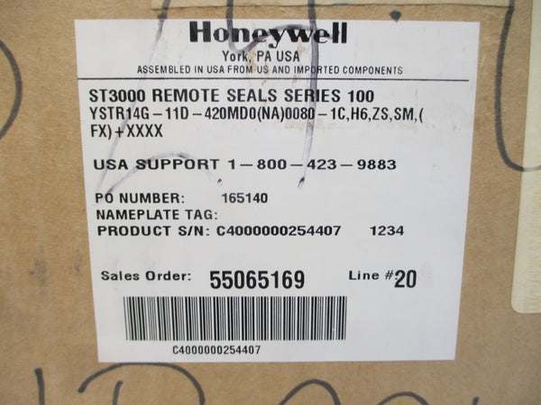 HONEYWELL YSTR14G-11D-420MD0(NA)0080-1C,H6.ZS.SM,(FX)+XXXX ST3000 NSMP
