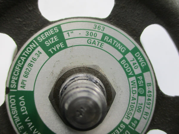 VOGT VALVE B-49497R7 SER. 363 740PSI 1" NSNP