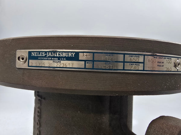 NELE-JAMESBURY 530S312236TT 100/650PSI 3" (GRAY) NSNP