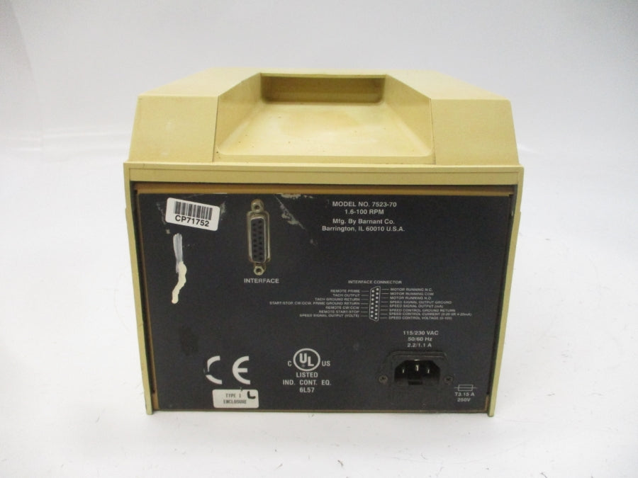 COLE-PARMER 7523-70 115/230VAC 2.2/1.1A UNMP
