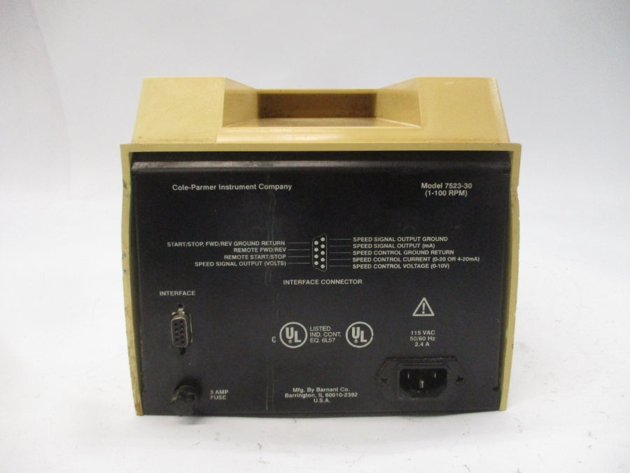 COLE-PARMER 7523-30 115VAC 2.4A UNMP