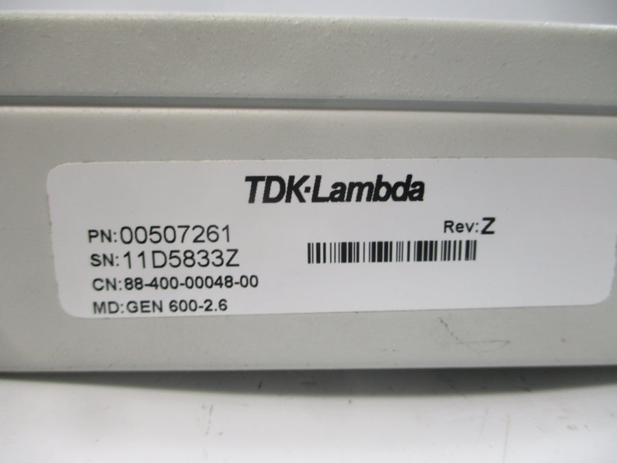 TDK-LAMBDA GEN1500W 00507261 100-240V 19A REV. Z (AS PICTURED) UNMP
