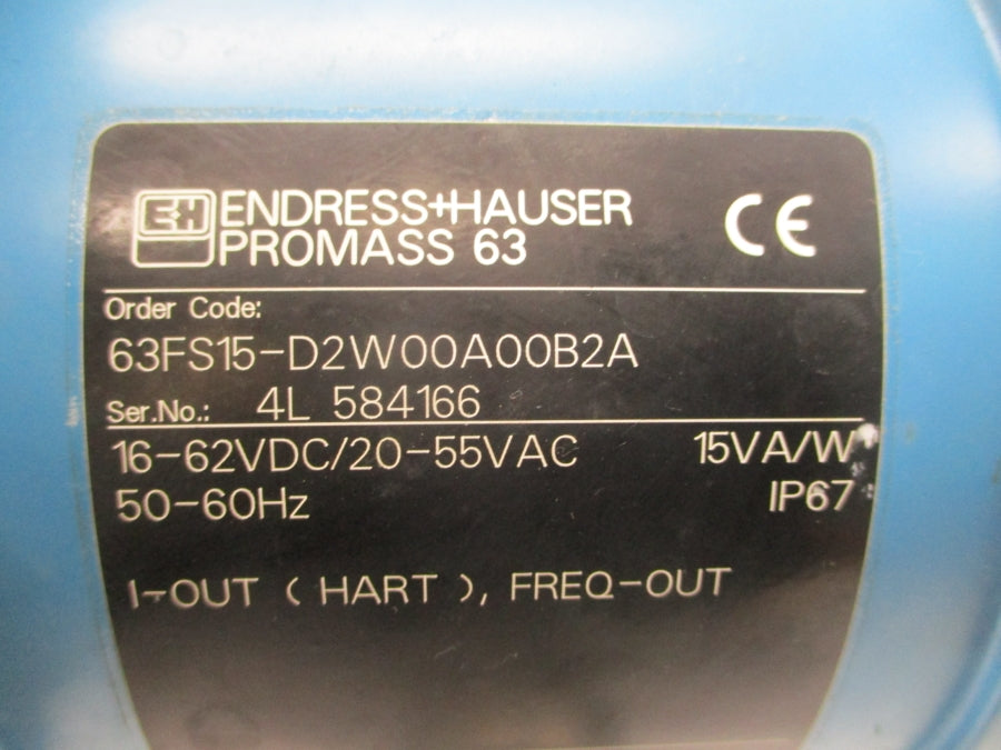 ENDRESS+HAUSER 63FS15-D2W00A00B2A 20-55VAC UNMP
