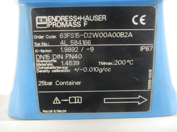 ENDRESS+HAUSER 63FS15-D2W00A00B2A 20-55VAC UNMP