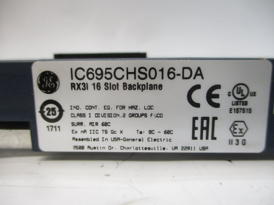 GENERAL ELECTRIC IC695CHS016-DA RX3I NSMP