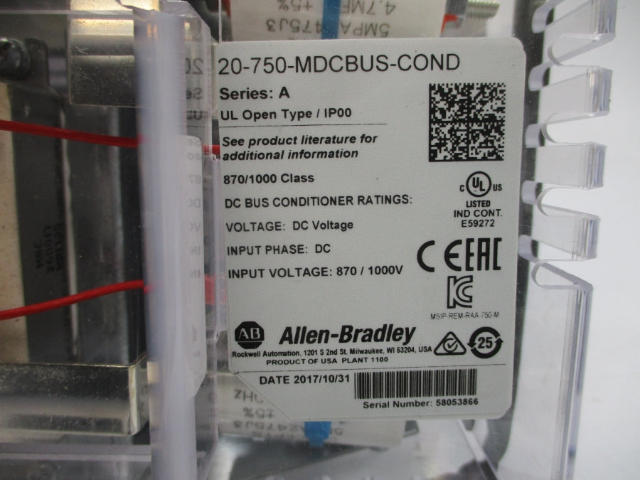 ALLEN BRADLEY 20-750-MDCBUS-COND SER. A 870/1000VDC NSMP