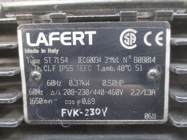 LAFERT ST71S4 808014 208-230/440-460V 2.2/1.3A NSNP