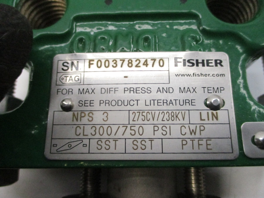 FISHER CONTROLS 2022 8580 300/750PSI 3" NSNP