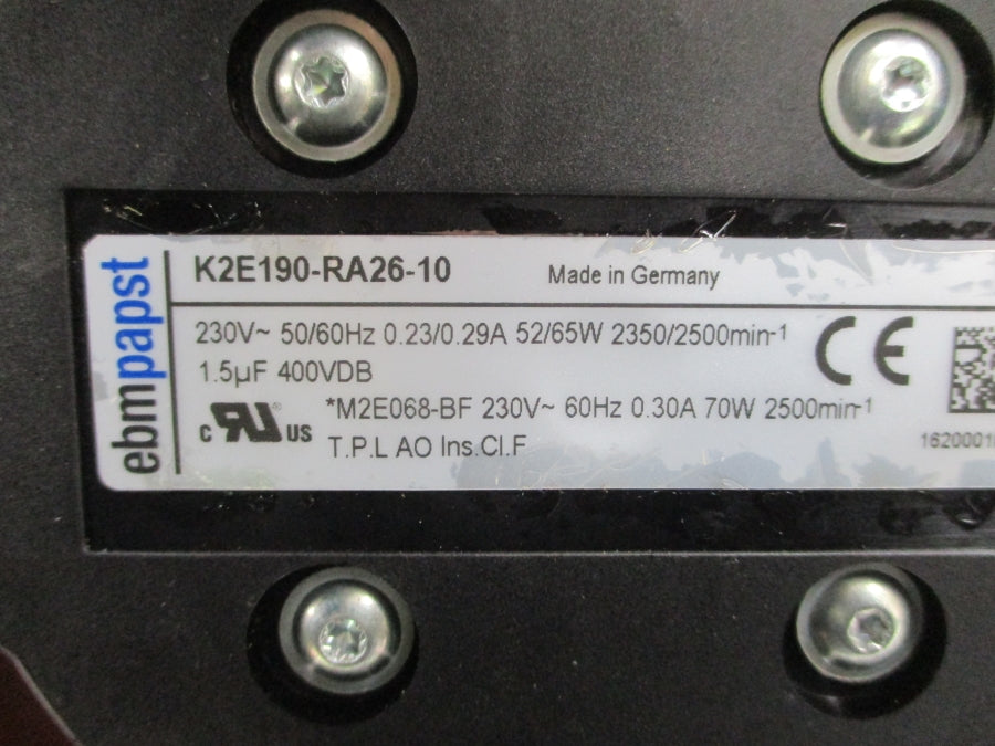 EBMPAPST K2E190-RA26-10 230V 0.23/0.29A NSNP