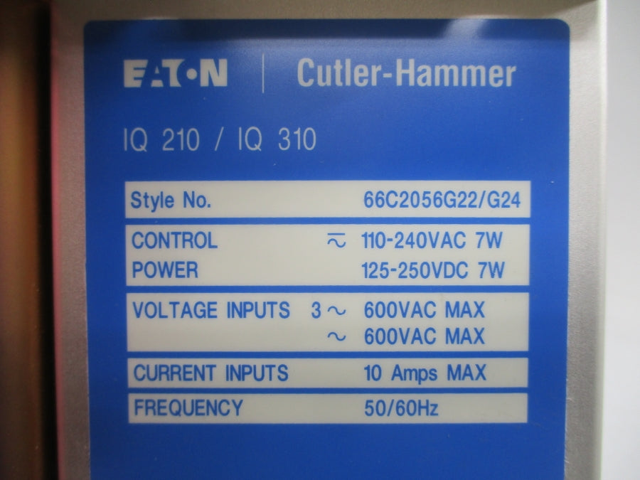EATON 66C2056G22/G24 IQ210/IQ310 600VAC 10A NSNP