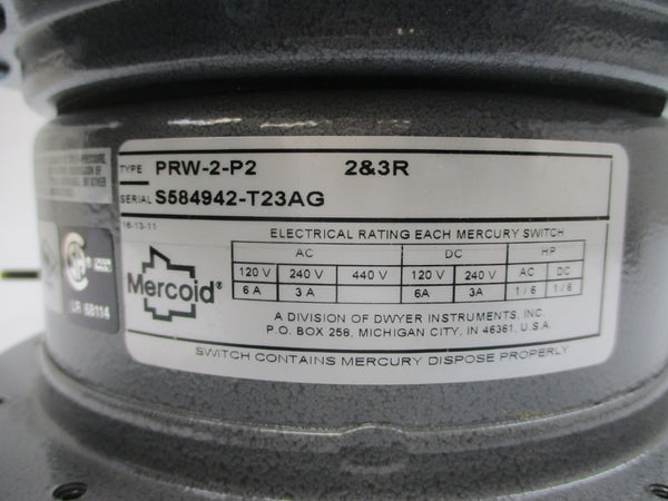 MERCOID PRW-2-P2 440VAC 6A 10/15PSI NSMP