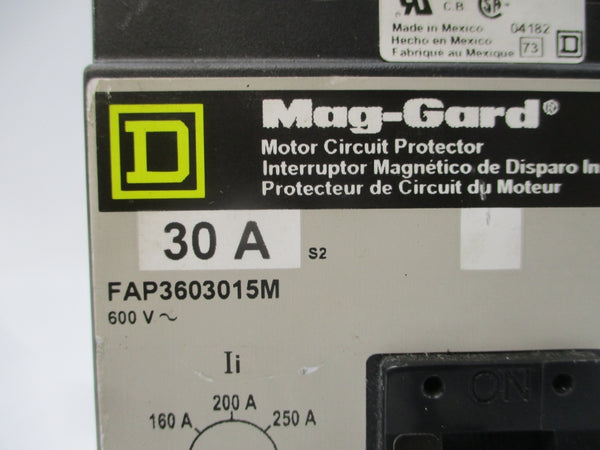 SQUARE D FAP3603015M SER. 2 600V 30A NSNP