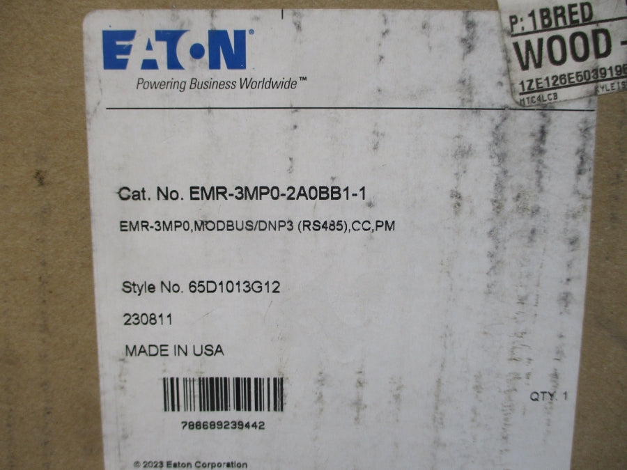 EATON EMR-3MP0-2A0BB1-1 65D1013G12 250VAC 5A REV. A NSMP