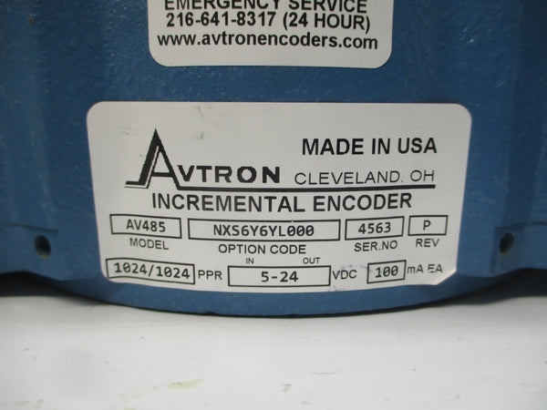 AVTRON AV485 NXS6Y6YL000 5-24VDC REV. P NSNP