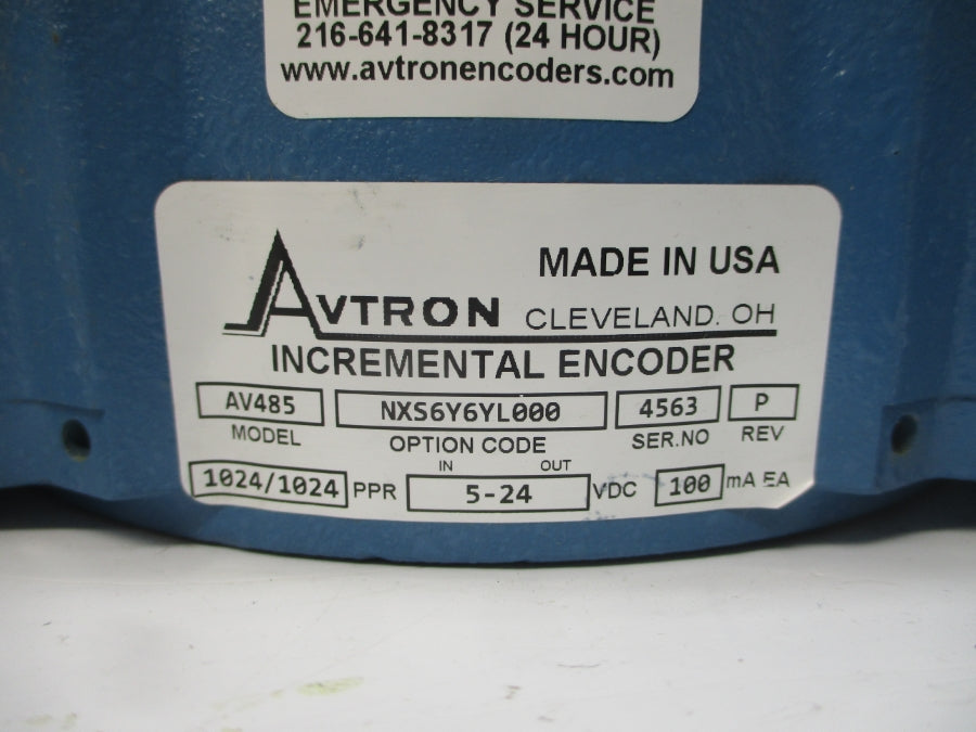 AVTRON AV485 NXS6Y6YL000 5-24VDC REV. P NSNP
