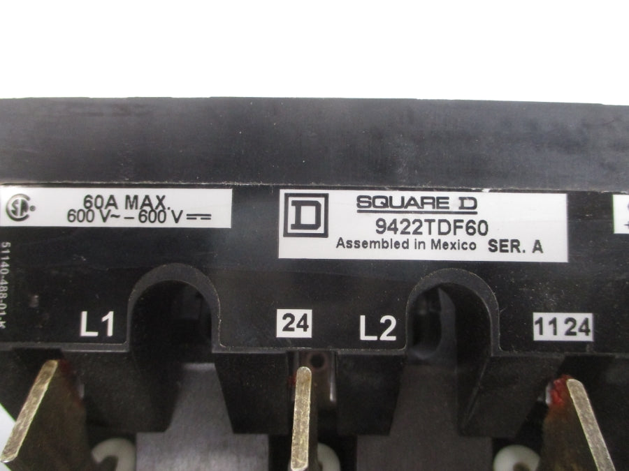 SQUARE D 9422TDF60 SER. A 600V 60A NSNP