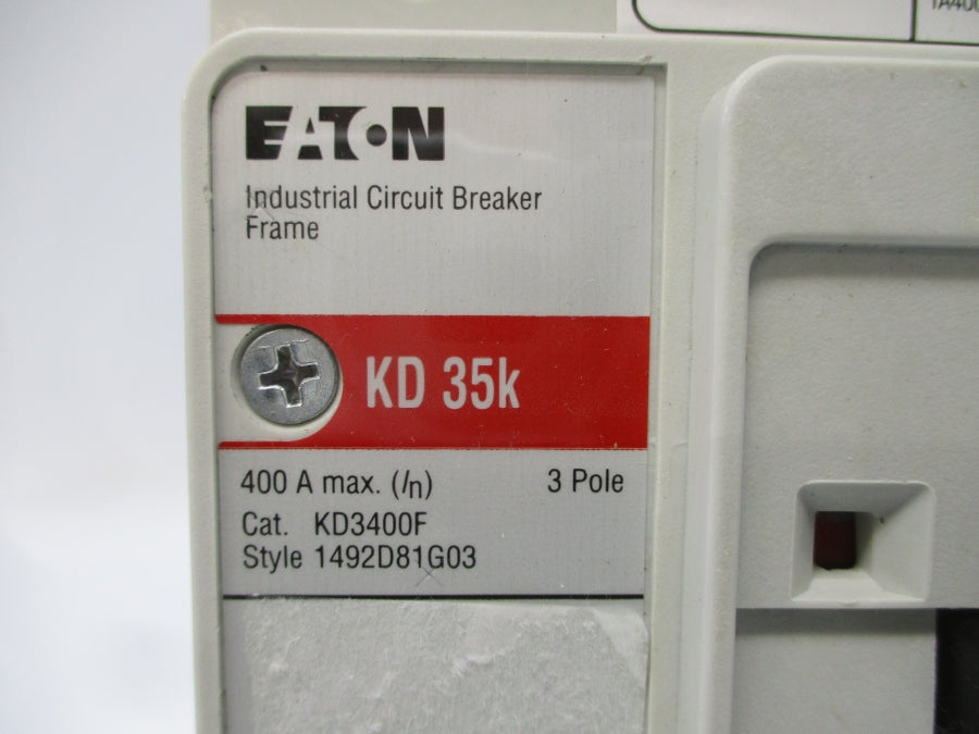 EATON KD3400F 1492D81G03 600V 400A (WH) NSNP