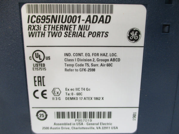 GENERAL ELECTRIC IC695NIU001-ADAD NSMP