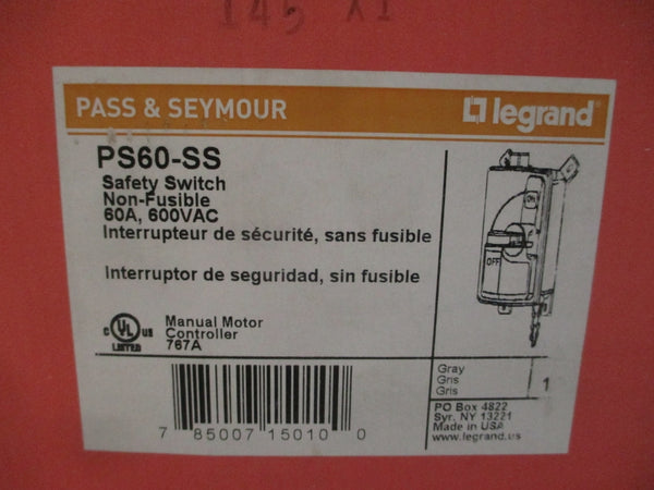 PASS & SEYMOUR PS60-SS 600VAC 60A NSMP