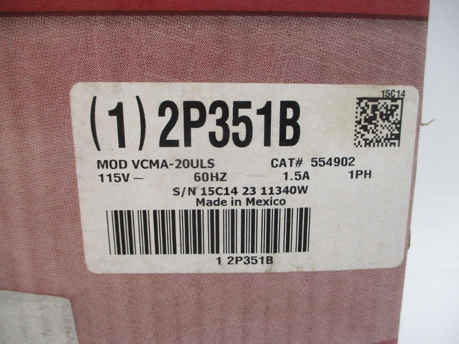 LITTLE GIANT VCMA-20ULS 554902 115V 1.5A NSMP