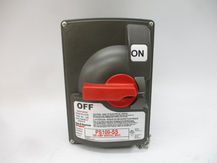 PASS & SEYMOUR PS100-SS 600VAC 100A NSMP