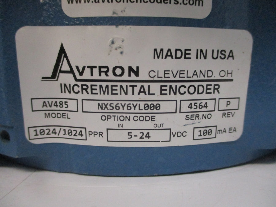 AVTRON AV485 NXS6Y6YL000 5-24VDC REV. P UNMP