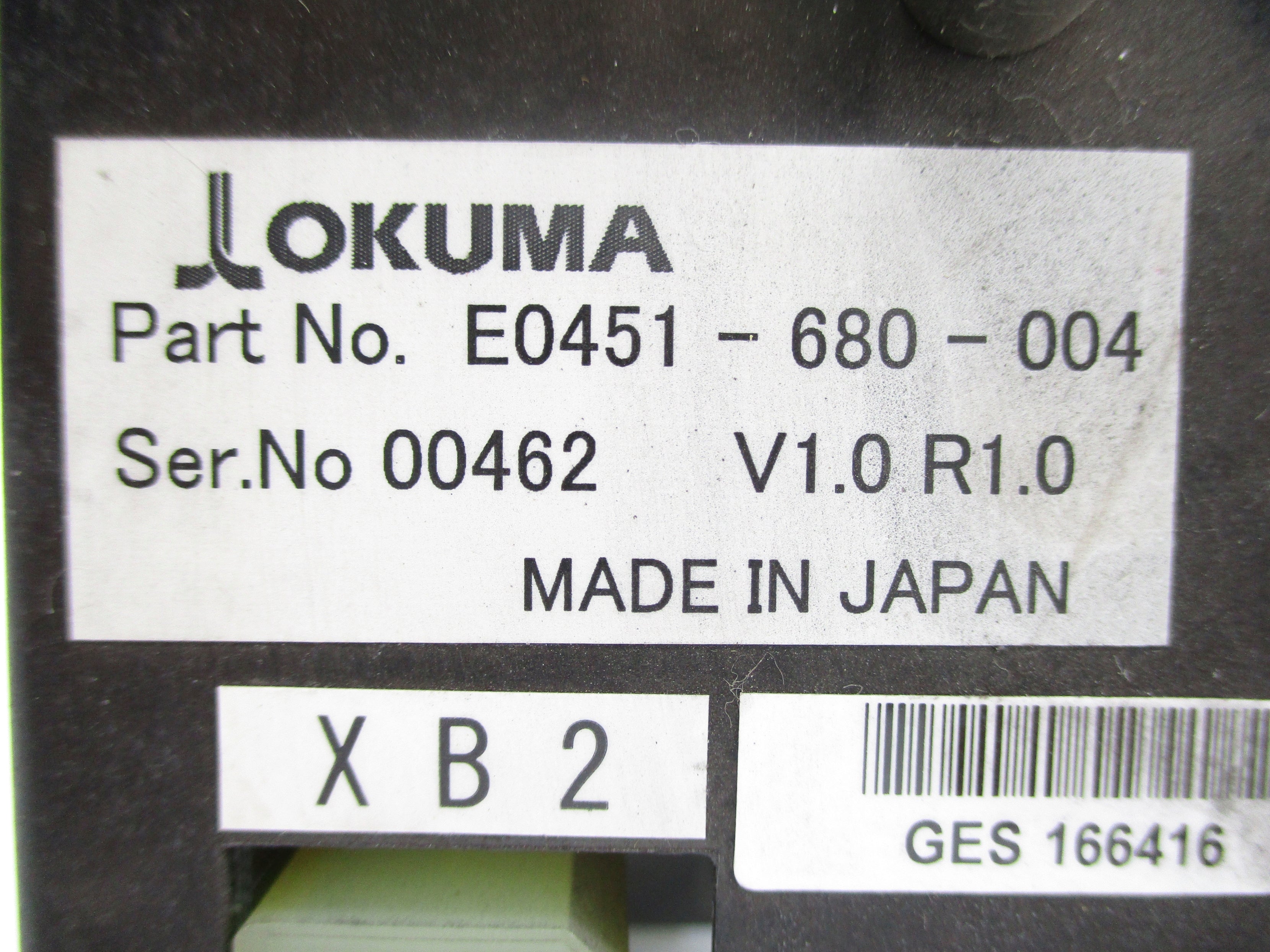 OKUMA E0451680004 SER. 00462  (AS PICTURED) NSNP